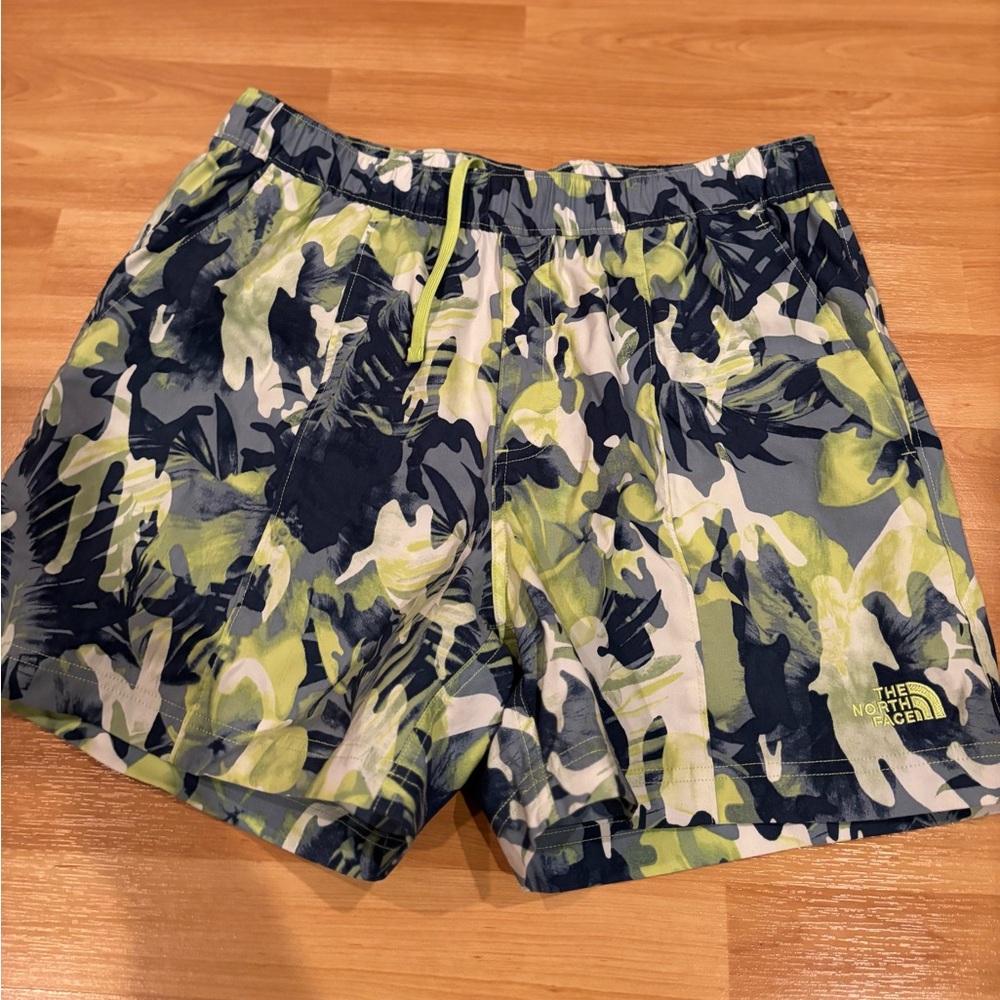 The North Face floral print shorts